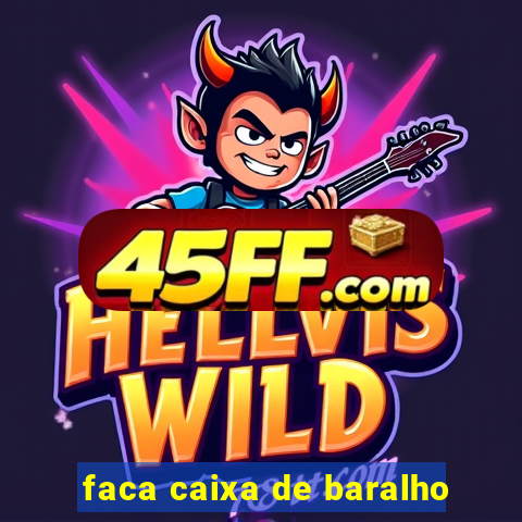 faca caixa de baralho
